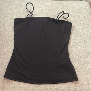 Bella Tweed Size Small Women’s Black Spaghetti Strap Top